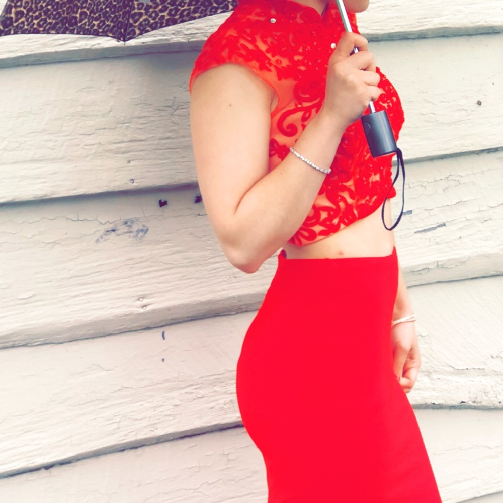 Prom dress size 2 worn 2 times.